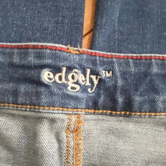 edge Women's Dark Blue Skinny Button-Fly Jeans - Picture 3 of 4